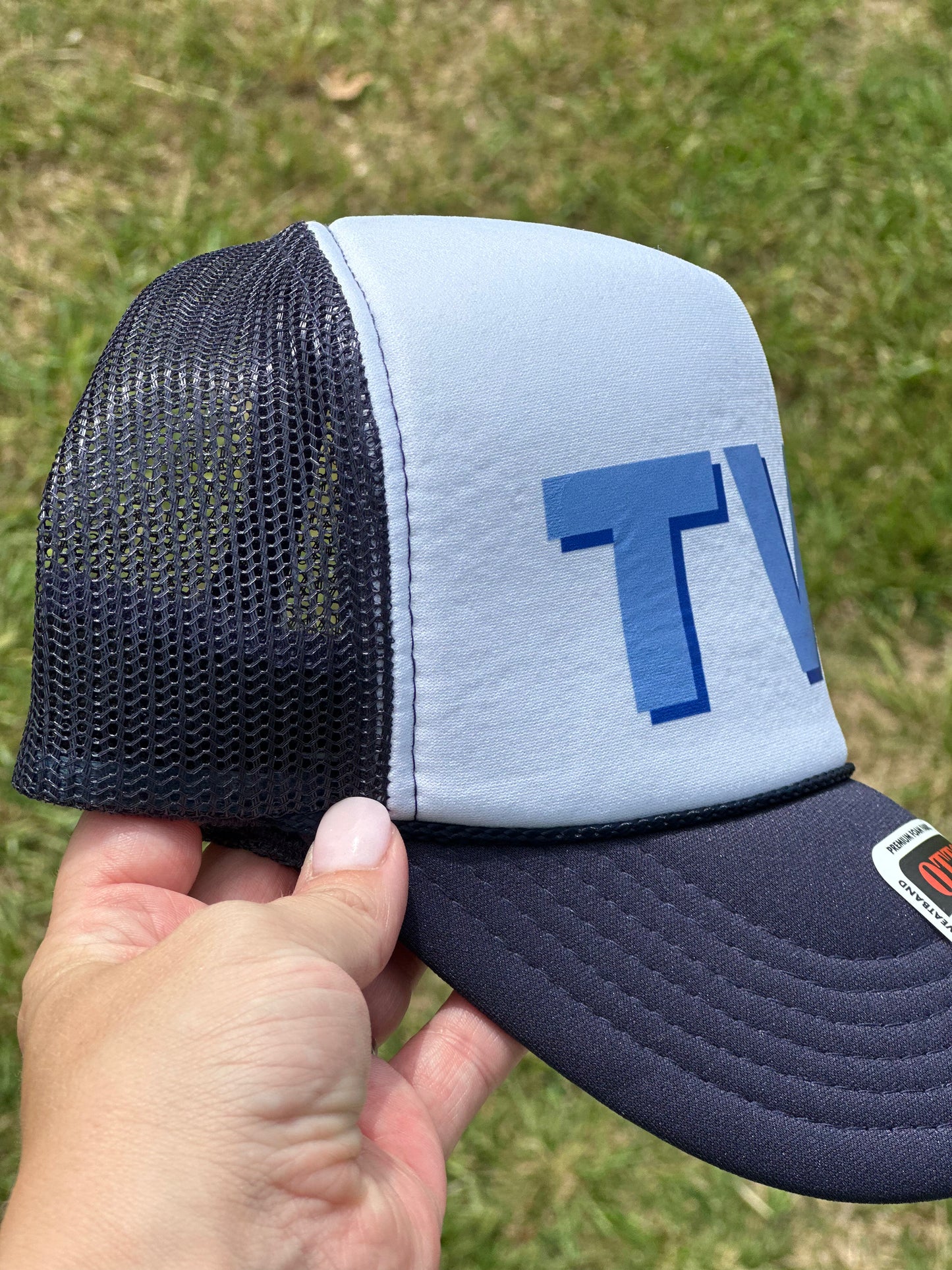 TVS Foam Trucker Hat- Navy/White