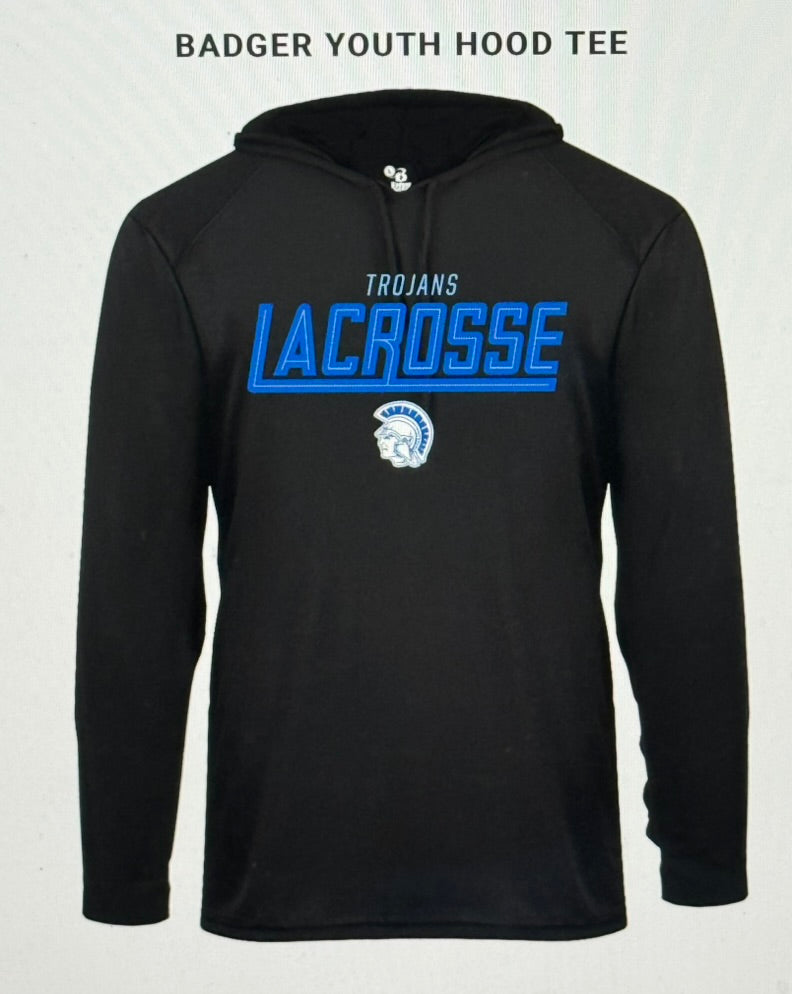 Lacrosse Youth Dri-Fit Long Sleeve Hoodie Tee