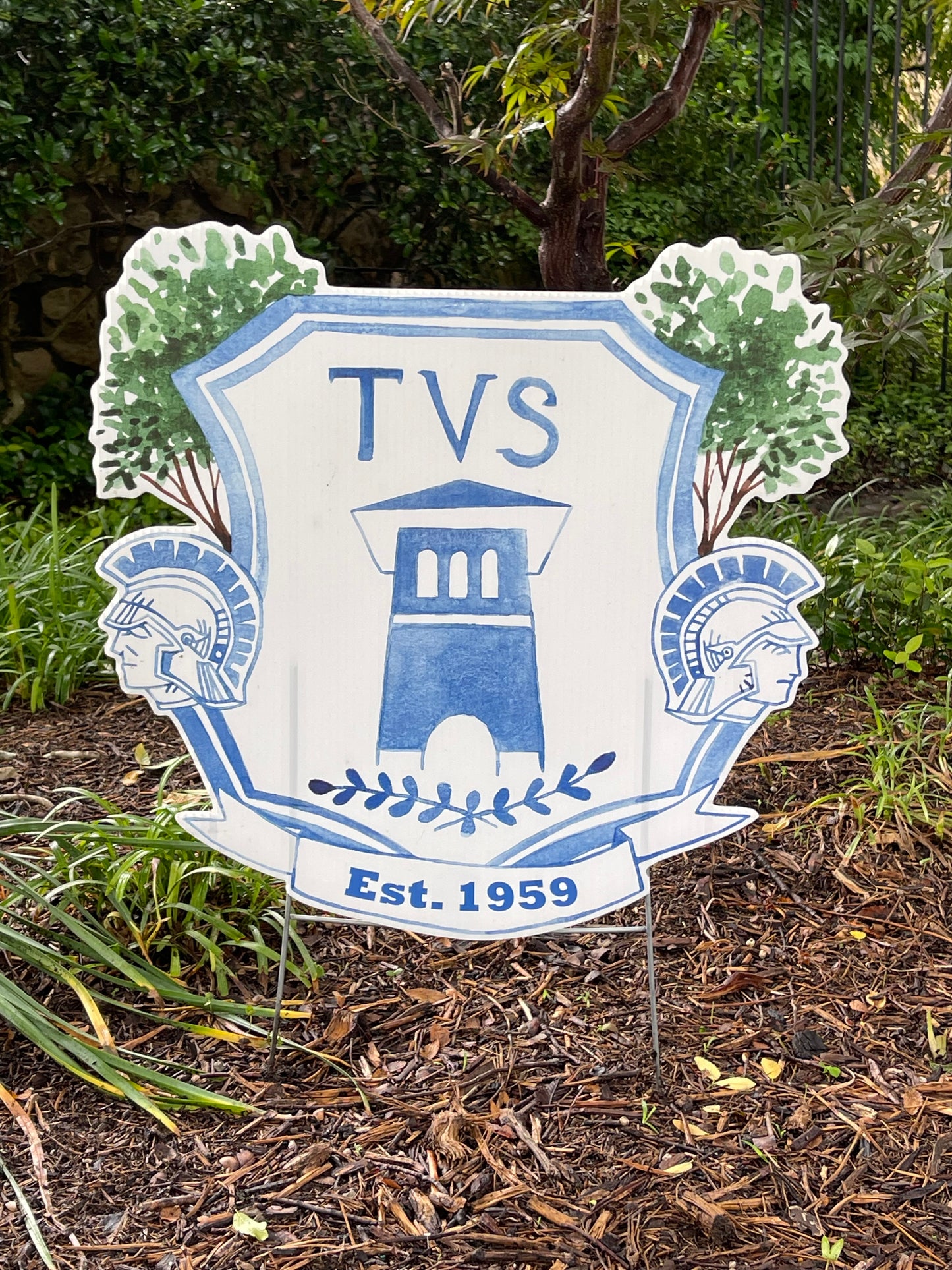 Home Themed Home TVS Yard Stake