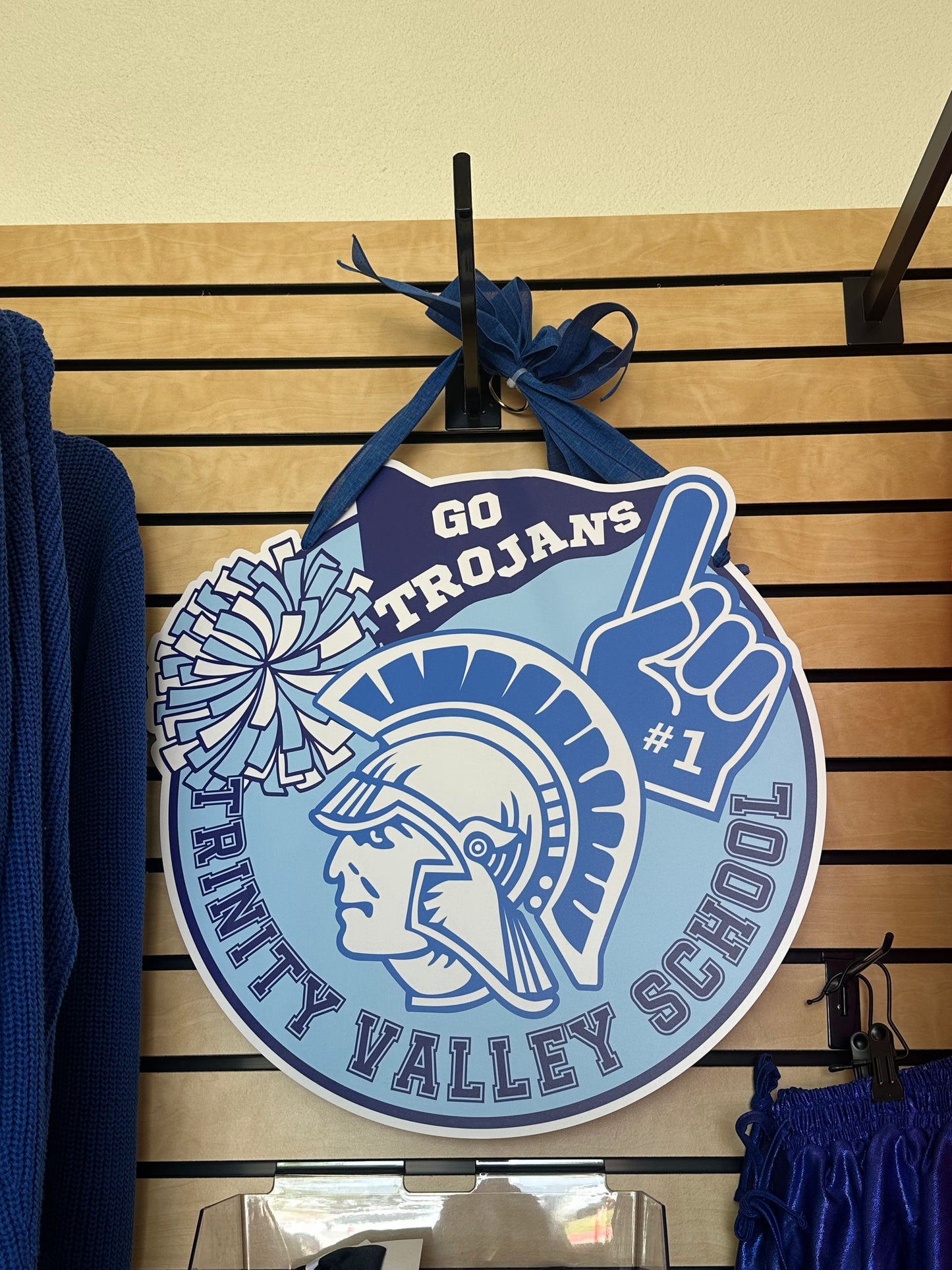 Go Trojans door hanger