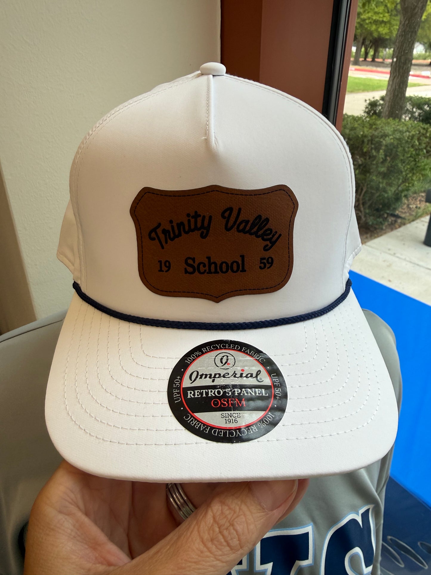 Trinity Valley Leather Patch Rope Hat