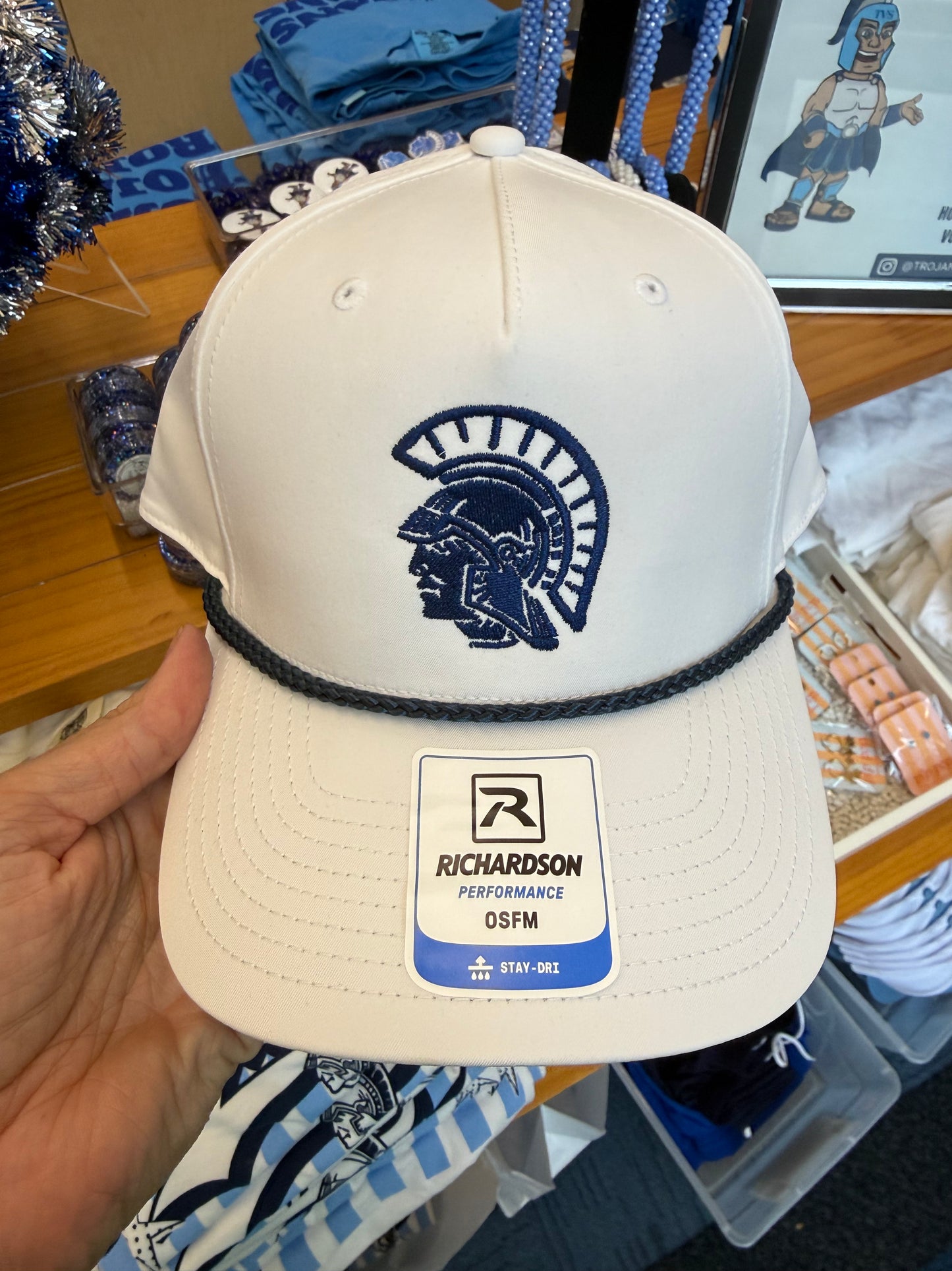 White Trojan Rope Hat