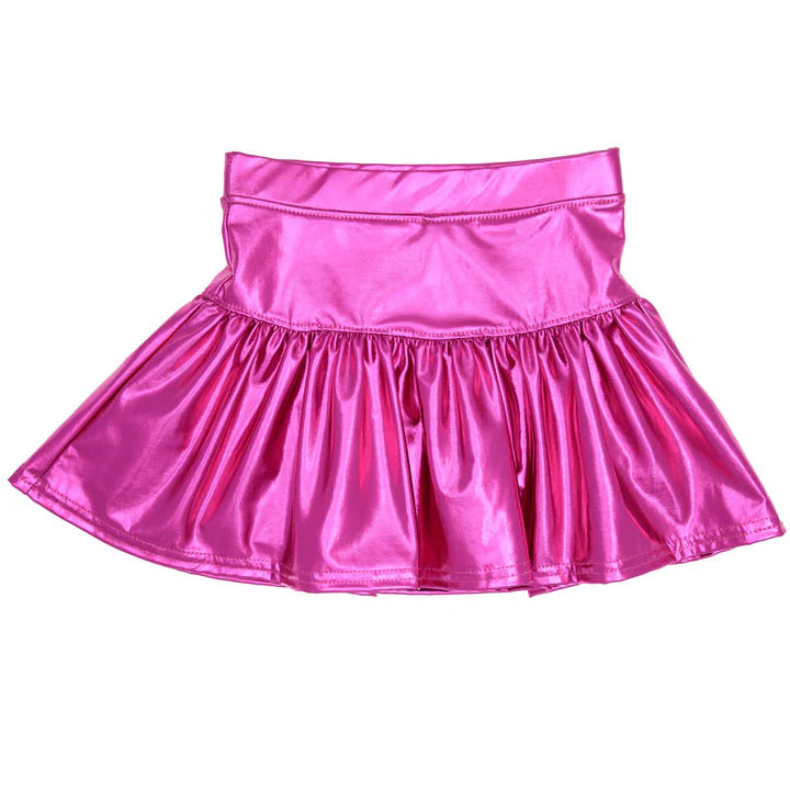 Pink Metallic Skort