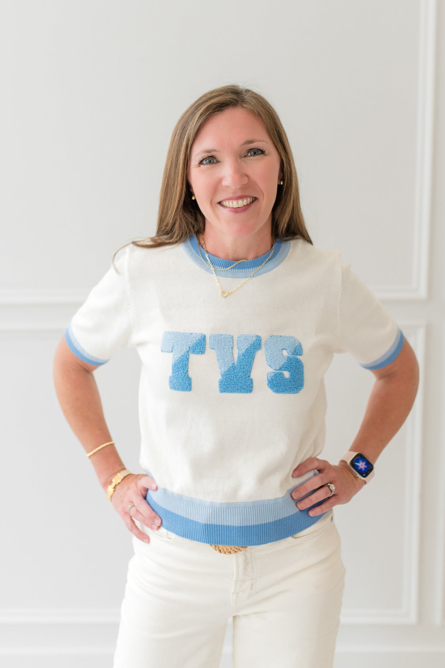 Ellsworth and Ivey Short Sleeve Sweater
