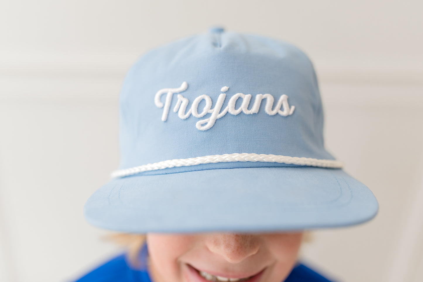 Trojans Rope Hat Light Blue