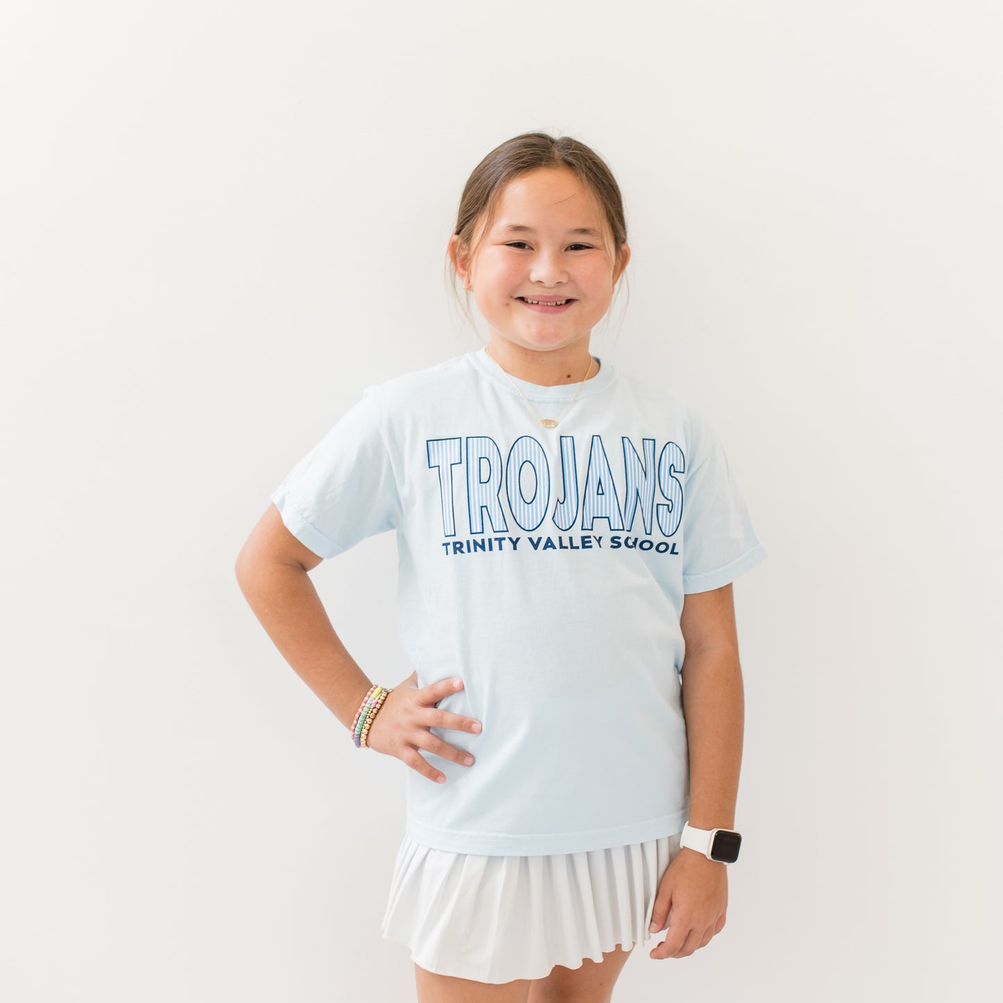Youth and Adult Chambray Trojans Shirt