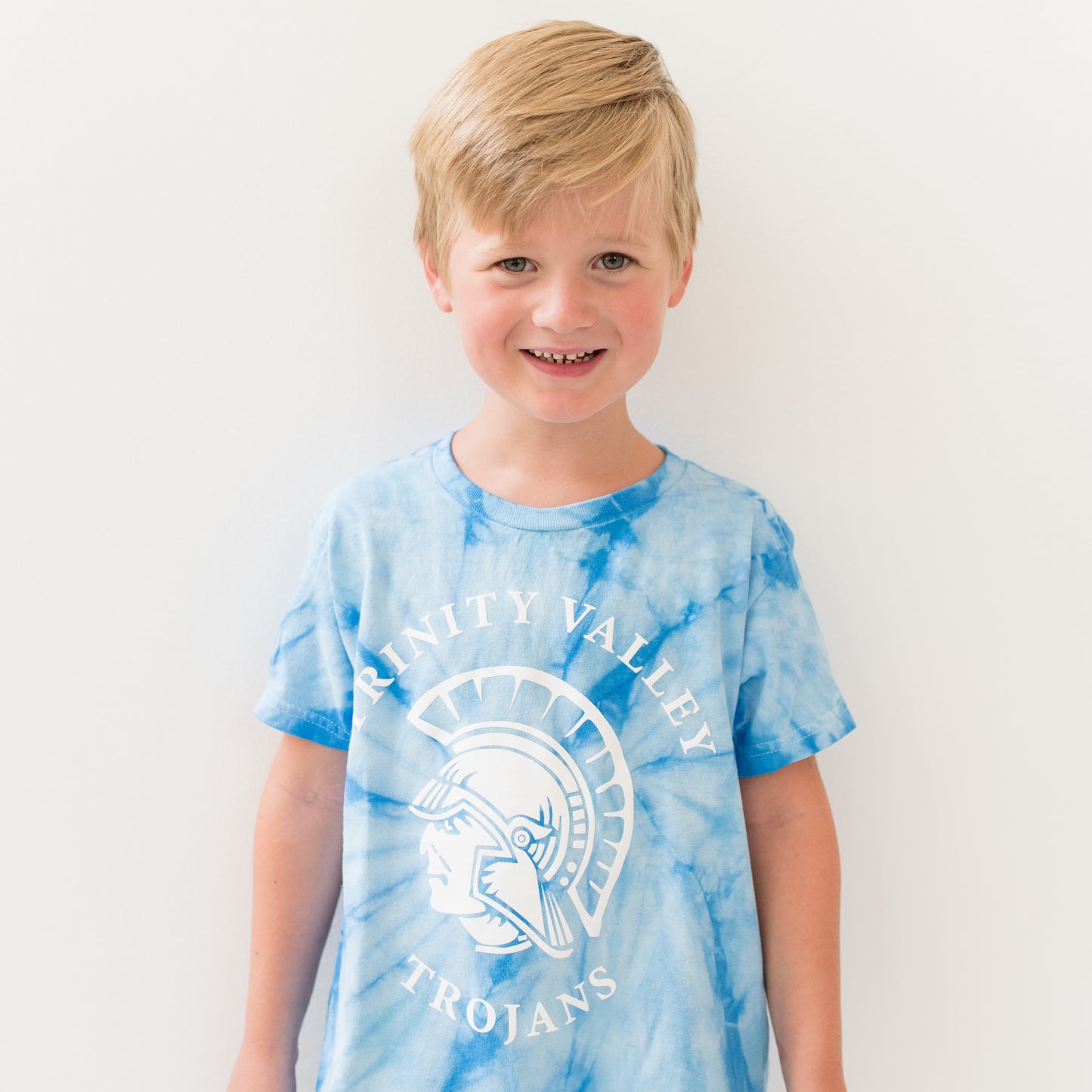 Youth Tie-Dye Trojan Head