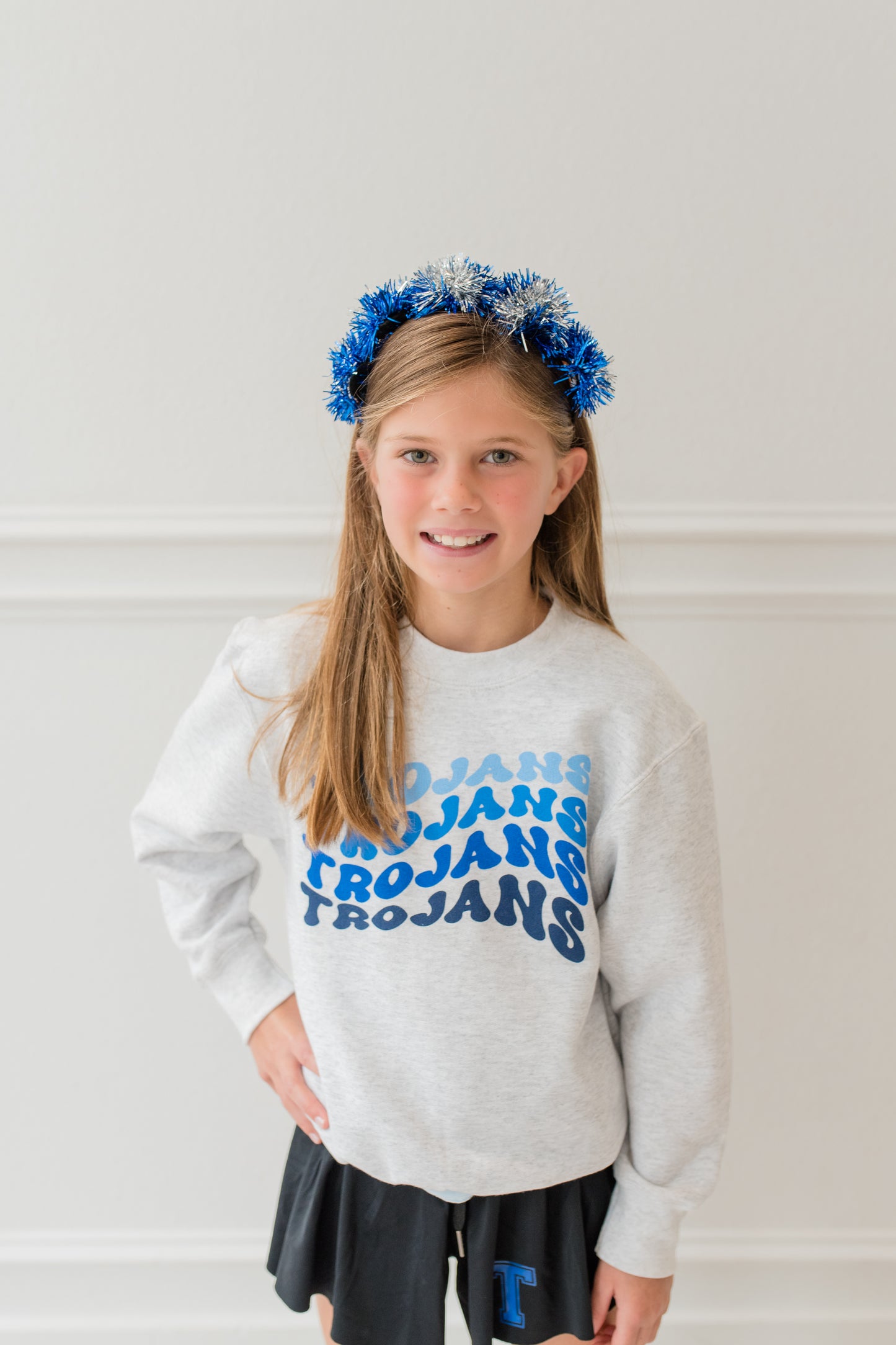 Wavy Trojans Crewneck Sweatshirt