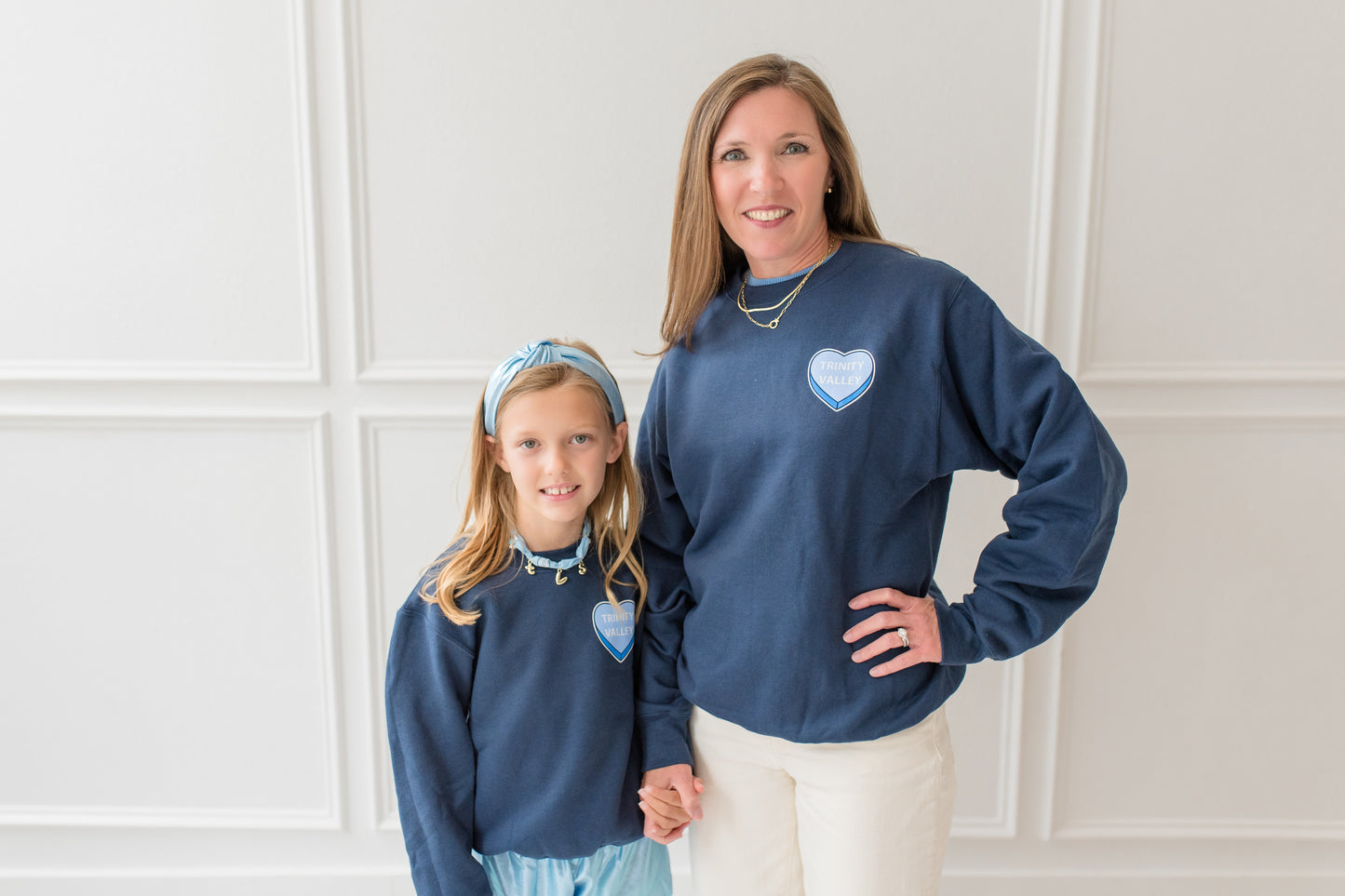 Navy Heart Sweatshirt