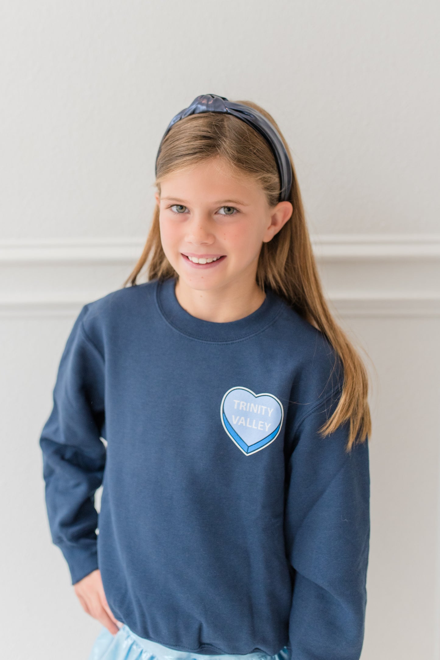 Navy Heart Sweatshirt