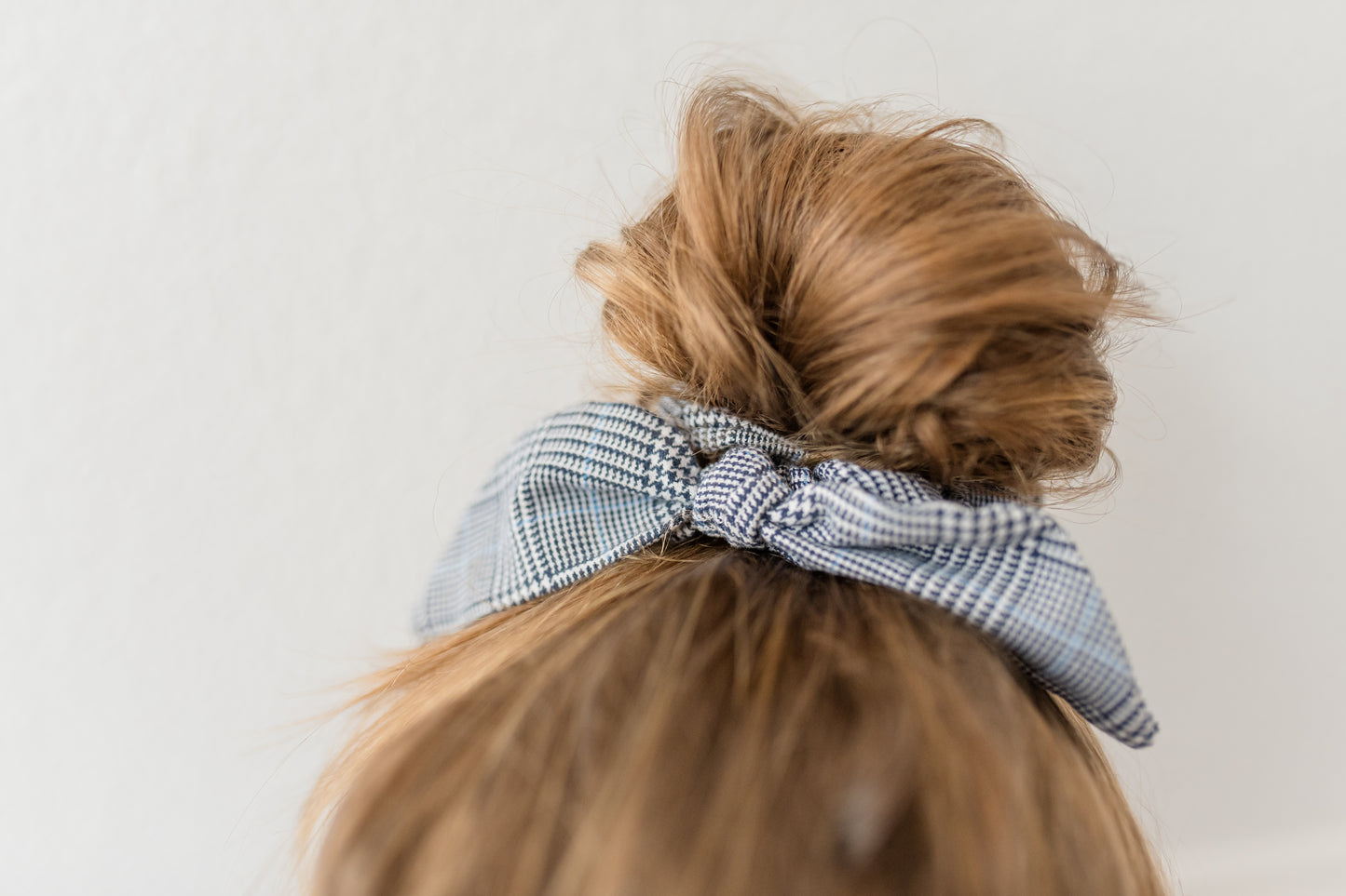 TVS Plaid Topknot Scrunchie