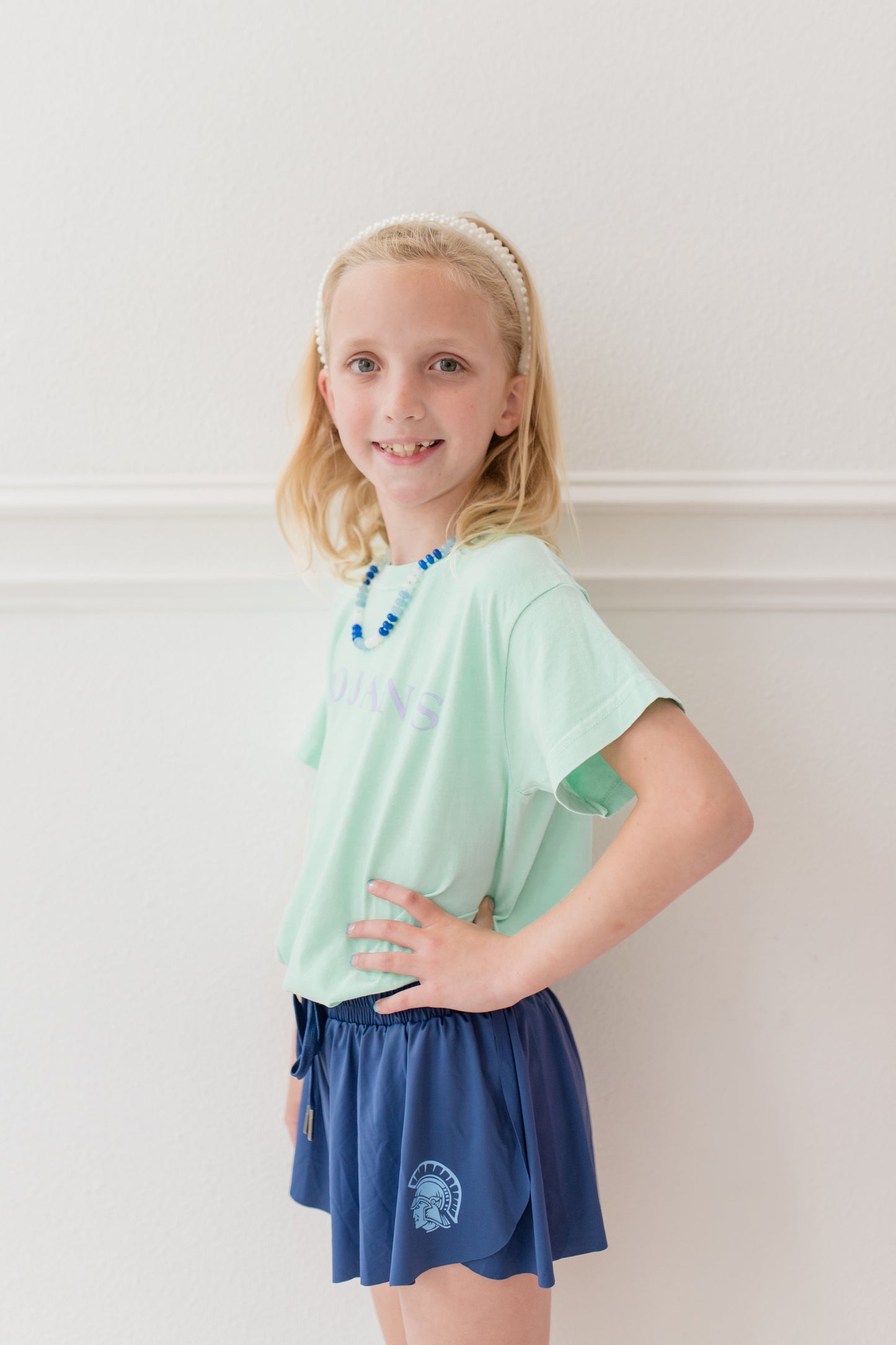 Trojan Head Navy Butterfly Shorts