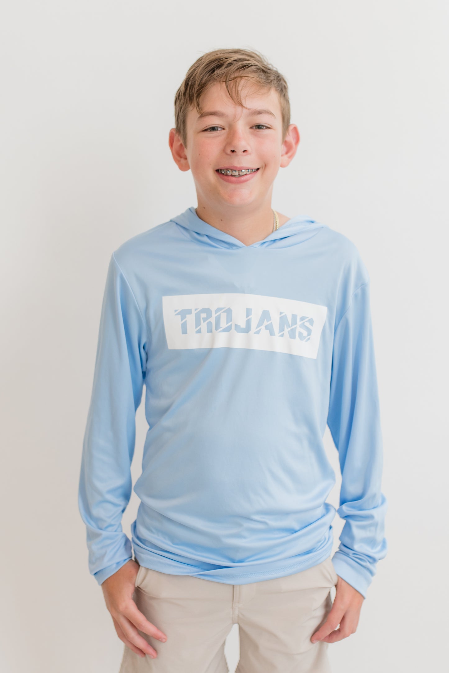 Trojans Hooded Long Sleeve T-Shirt
