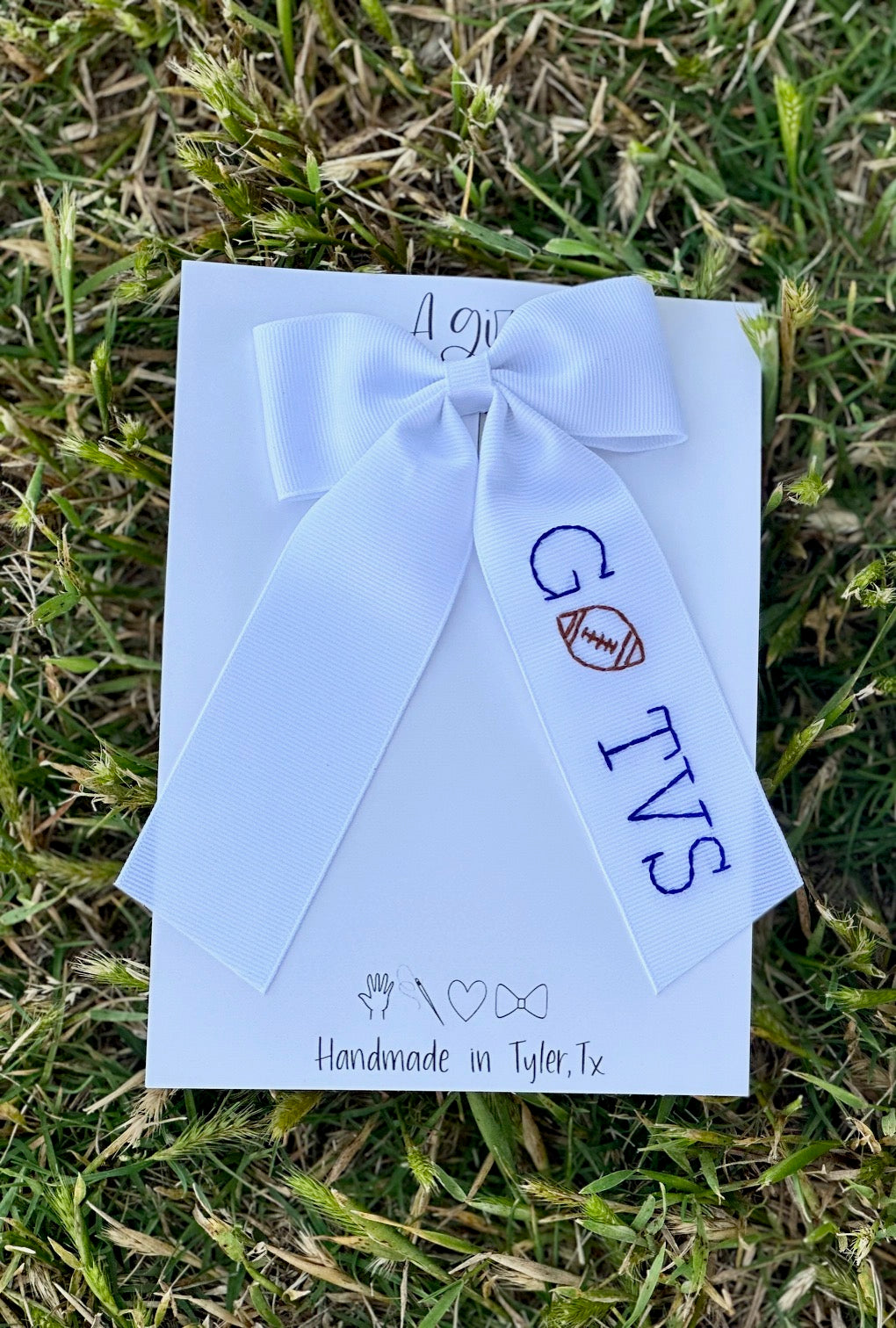 GO TVS Football Bow