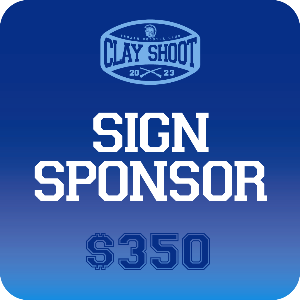 Clay Shoot Sign Sponsor