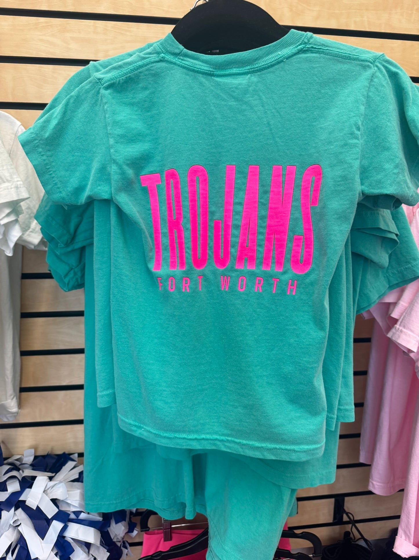 Comfort Colors Trojans Tyler's T-Shirt GREEN