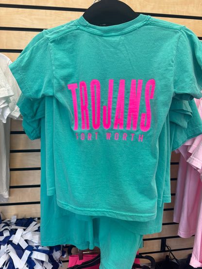 Comfort Colors Trojans Tyler's T-Shirt GREEN