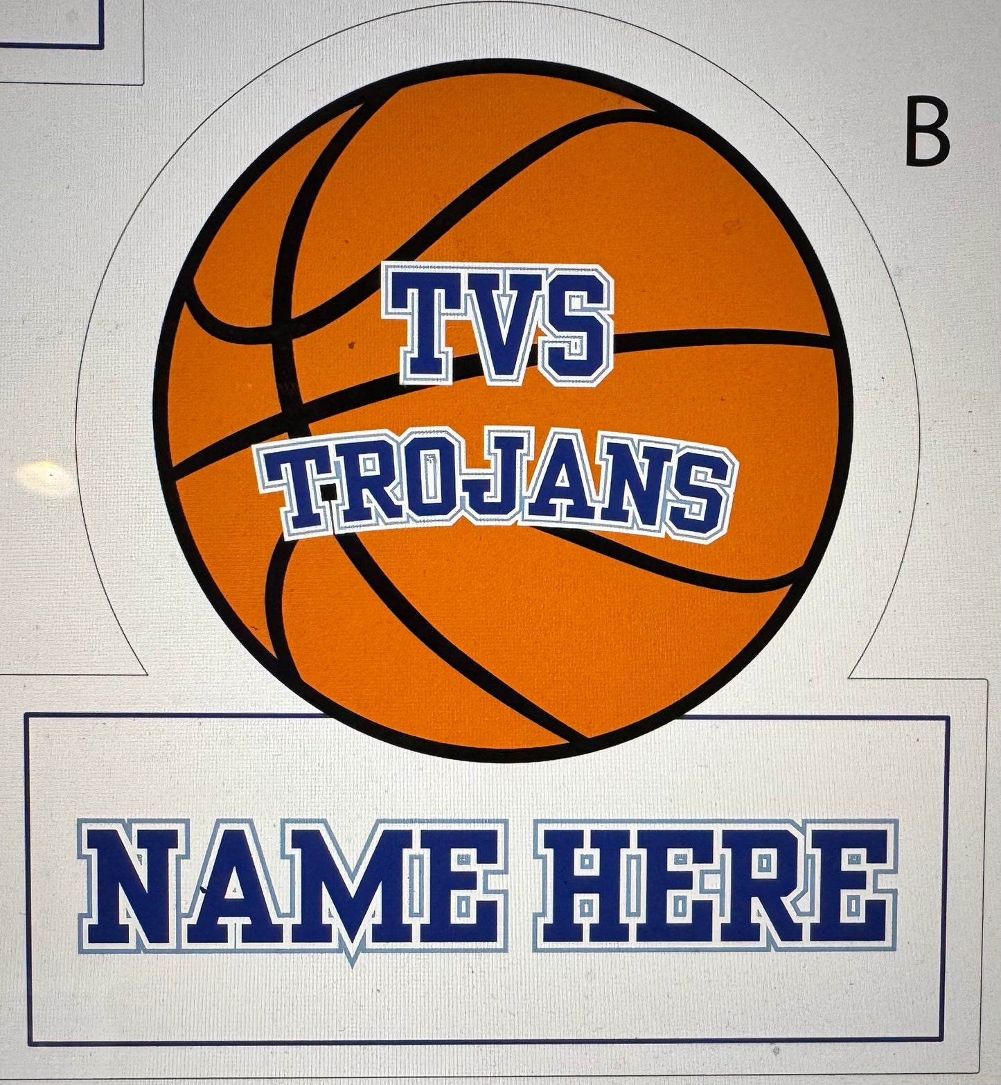 Basketball Yard Sign