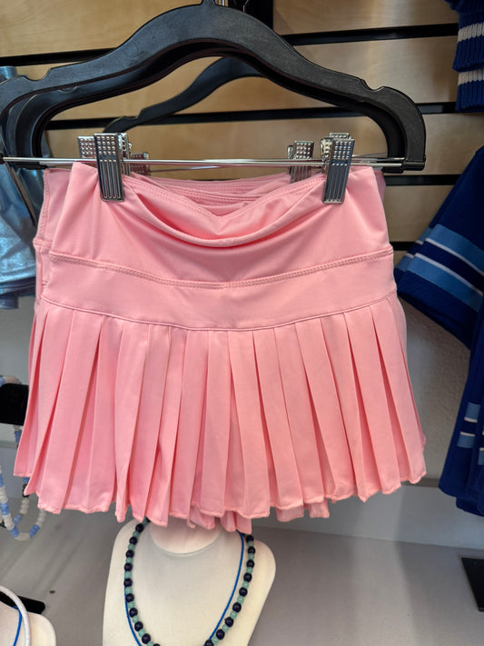 Pink Mini Pleated Skort