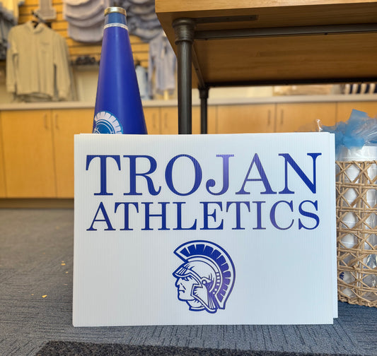 Trojan Athletics Yard Sign