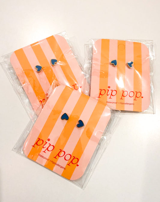 Enamel Heart Earring