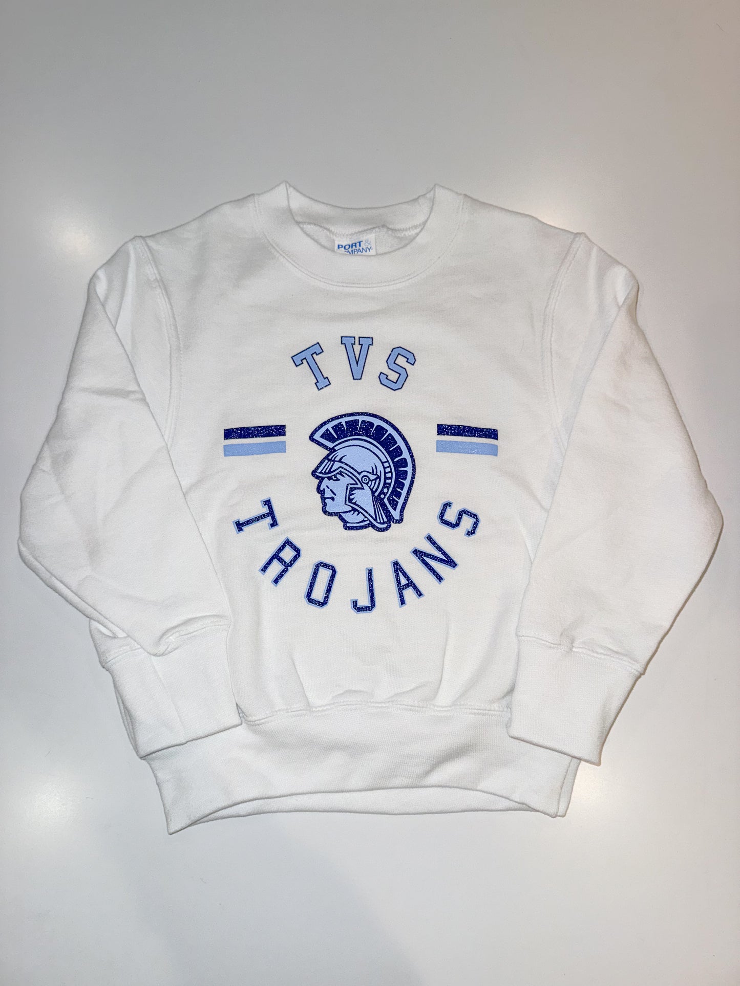 Trojans White Crewneck Sweatshirt