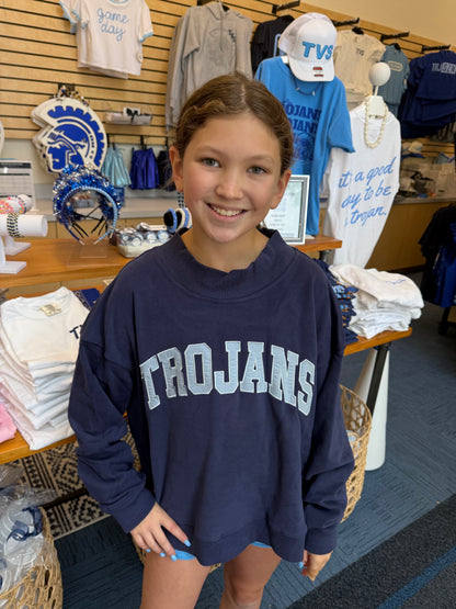 Trojans Mock Sweatshirt