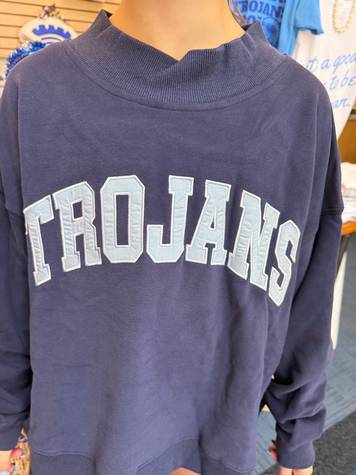 Trojans Mock Sweatshirt