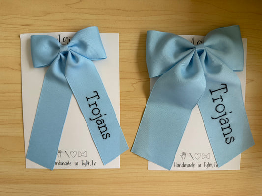 Light Blue Moonstitch Bow