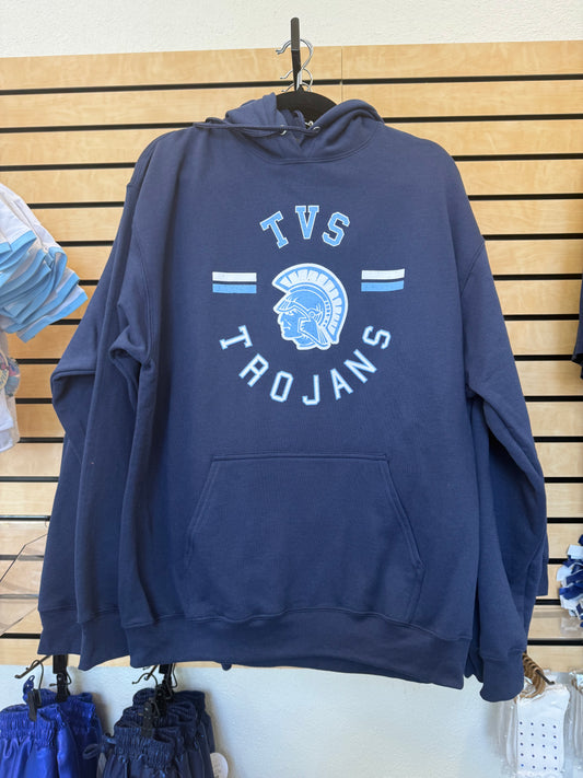 Adult Trojans Navy Hooded Sweatshirt