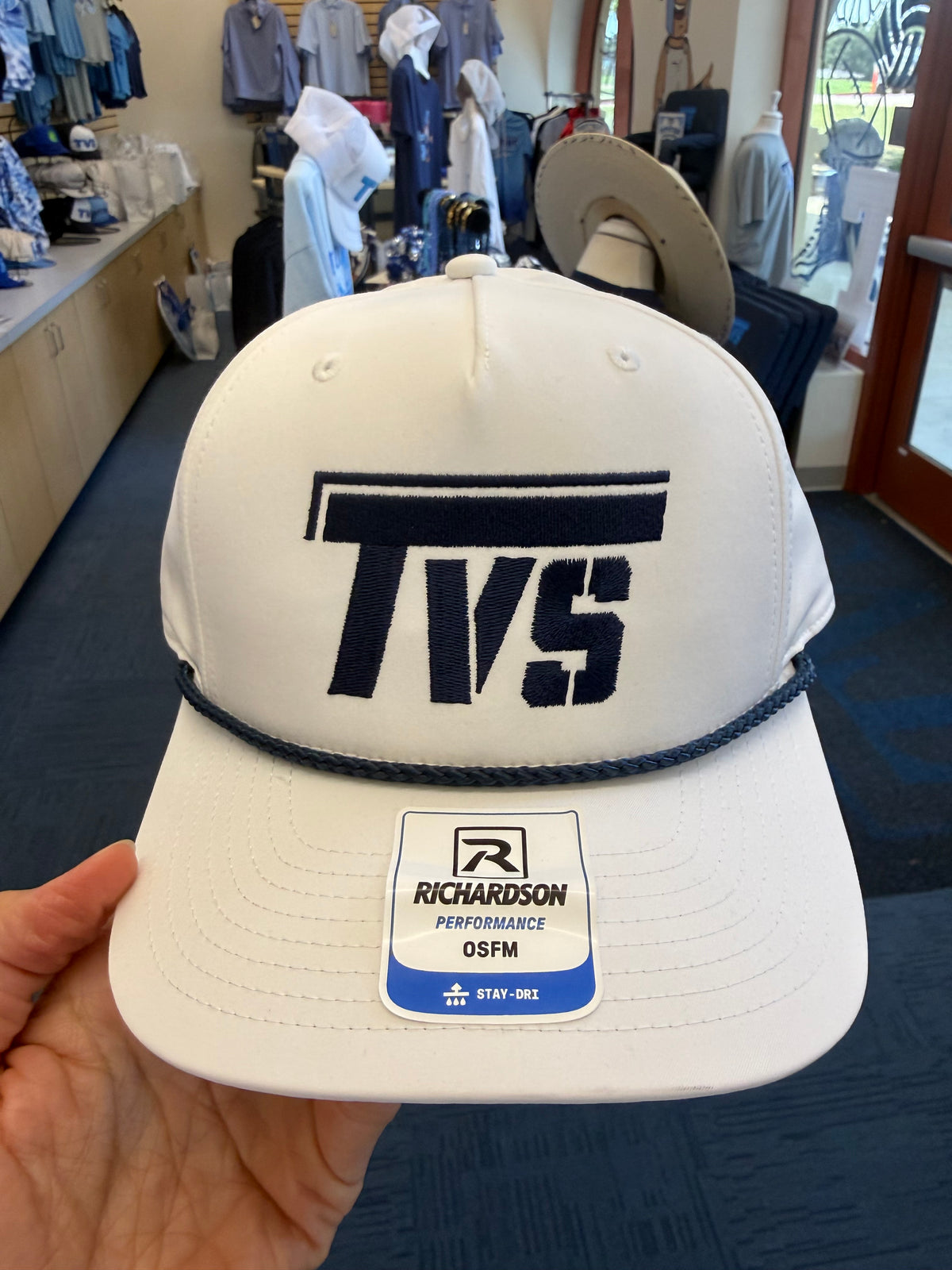 White Flying T Rope Hat