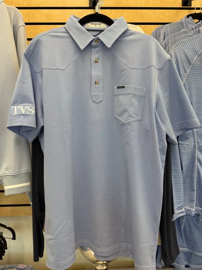 Blue Poncho The 2 Stroke Field Day Polo