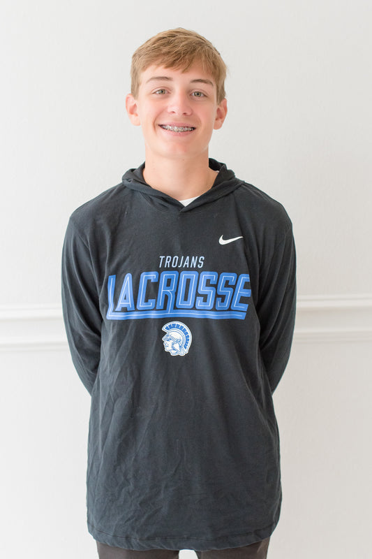 Lacrosse Adult Nike Light Weight Long Sleeve Hoodie Tee