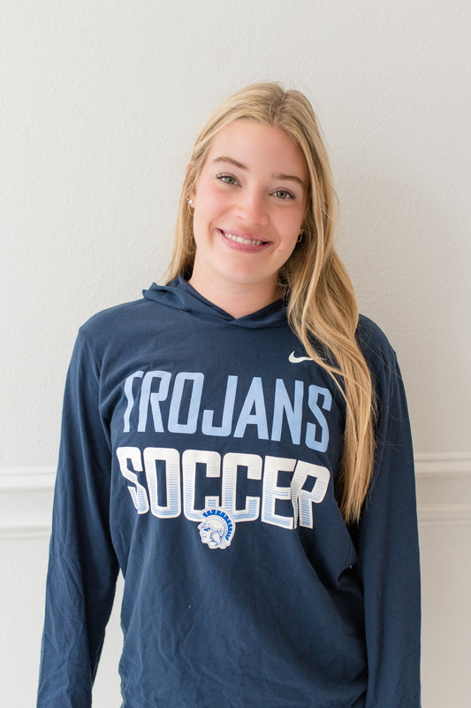 Adult Soccer Long Sleeve Light-Weight Hoodie Tee