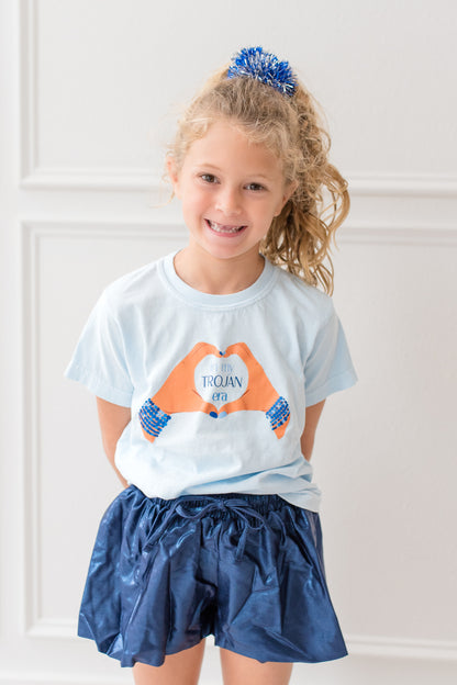 Azarhia Navy Shimmer Butterfly Short