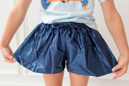 Azarhia Navy Shimmer Butterfly Short