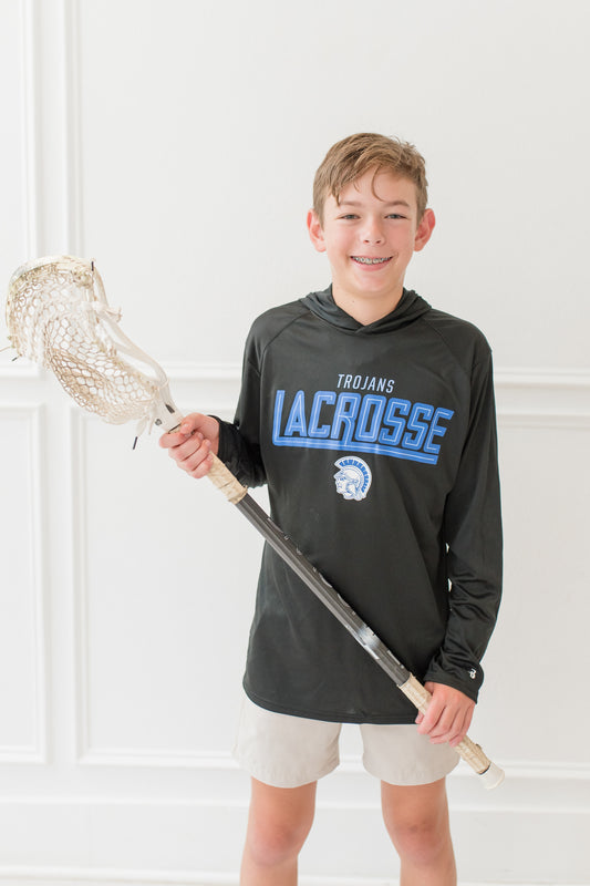 Lacrosse Youth Dri-Fit Long Sleeve Hoodie Tee