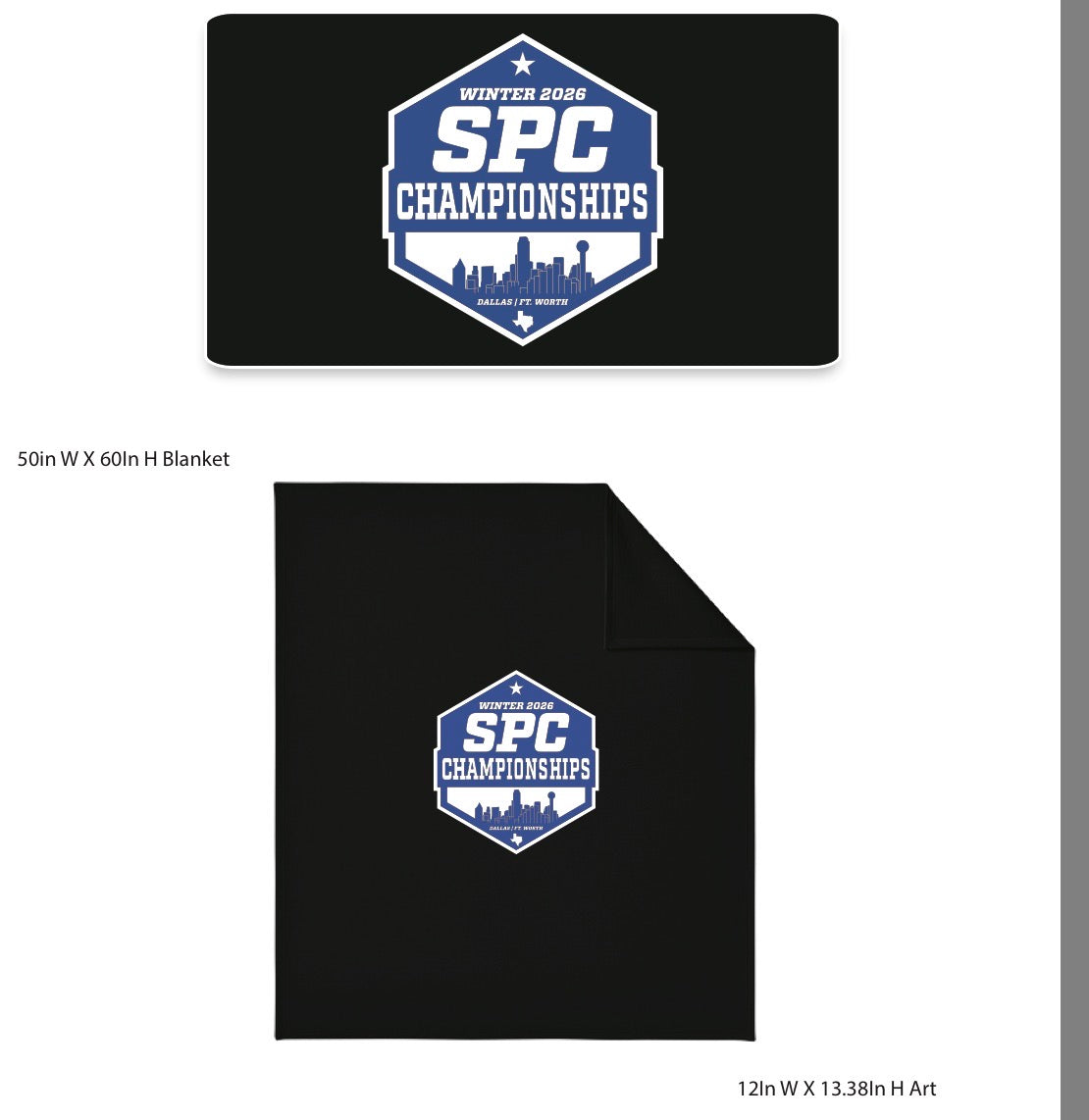 SPC Championship Sweatshirt Blanket